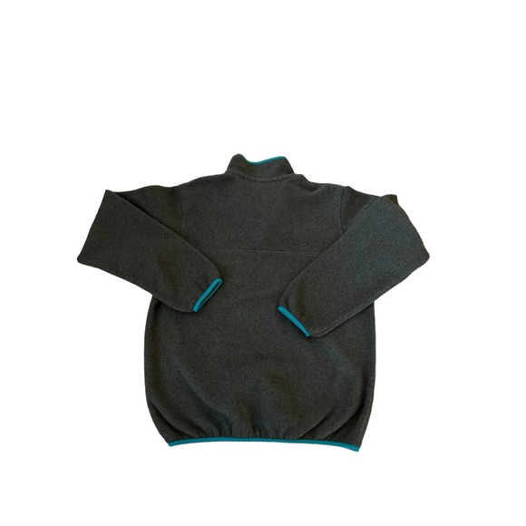 Patagonia Grey/Teal Synchilla Snap Tee Fleece Pullover Size S - Picture 7 of 7